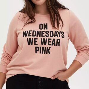 TORRID MEAN GIRLS FLEECE CREW SWEATSHIRT Plus Size: 2